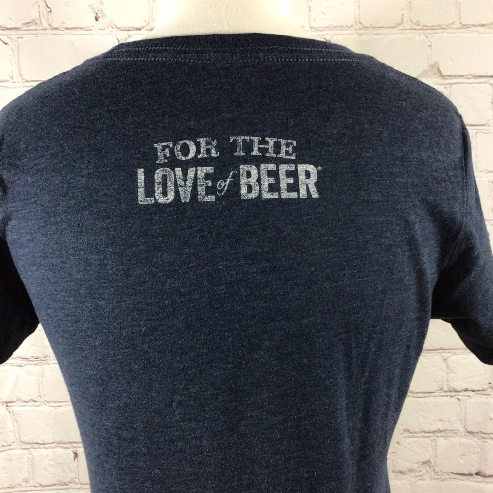 Samuel Adams Beer Blue Short Sleeve Crewneck Shirt - Size Small - Picture 6 of 7